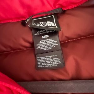 Red North Face vest